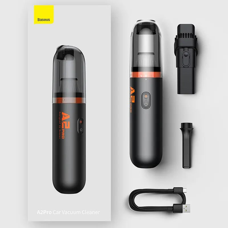 Baseus Car Vacuum Cleaner Mini Handheld Auto Vacuum Cleaner 6000Pa Powerful Suction Blow & Vacuum 2 In1 For Home & Car & Office - KRODEX