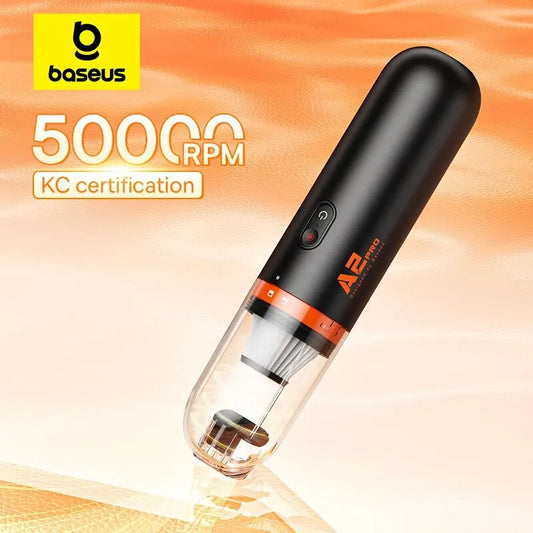 Baseus Car Vacuum Cleaner Mini Handheld Auto Vacuum Cleaner 6000Pa Powerful Suction Blow & Vacuum 2 In1 For Home & Car & Office - KRODEX