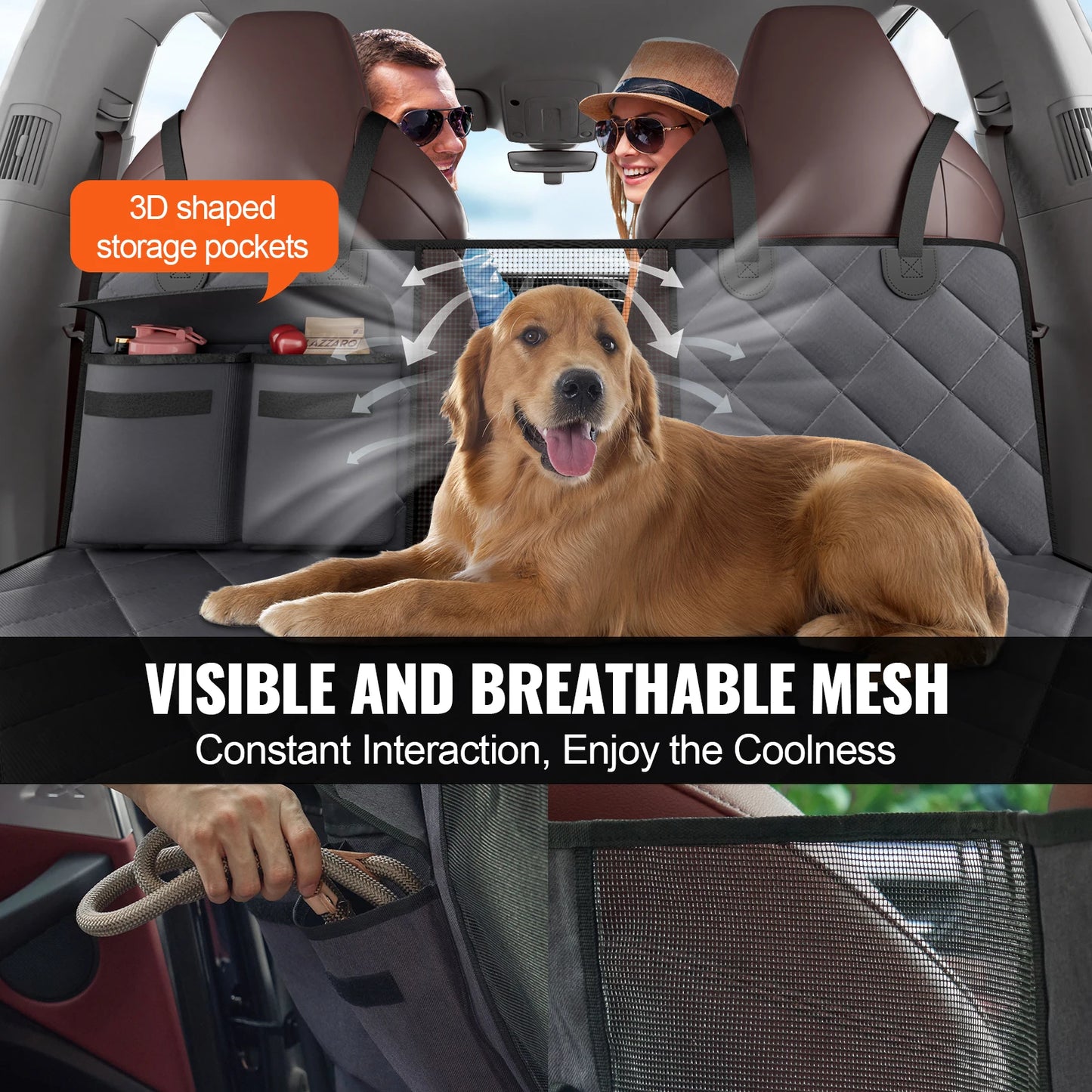 KRODEX Extend™ – Premium Hard-Bottom Backseat Extender for Dogs - KRODEX